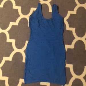 Stretchy material mini dress